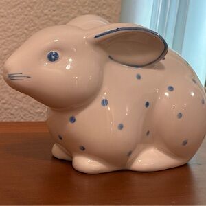Tiffany & Co. Ceramic Rabbit with Blue Dots